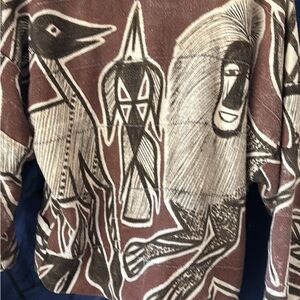 Men's Brown Graphic Sweater